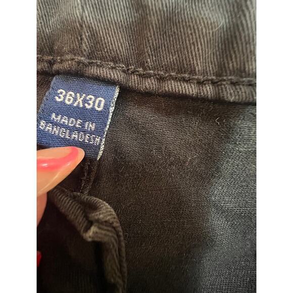 GEORGE SLIM BLACK CHINO PANTS MENS 36 X 30 - Picture 3 of 6